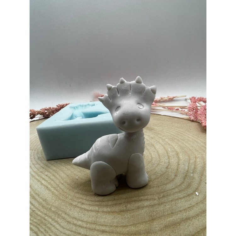 Sevimli Dino 3 Stegosaurus Silikon Kalıp