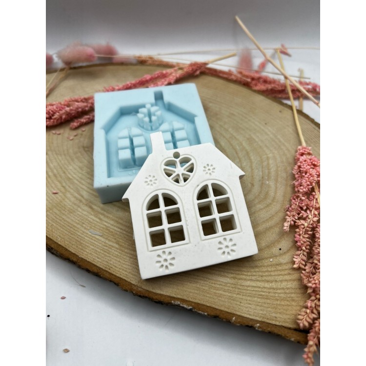 Delikli Minik Ev 1 Silikon Kalıp