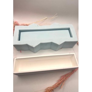 Dikdörtgen Saksı Silikon Kalıp