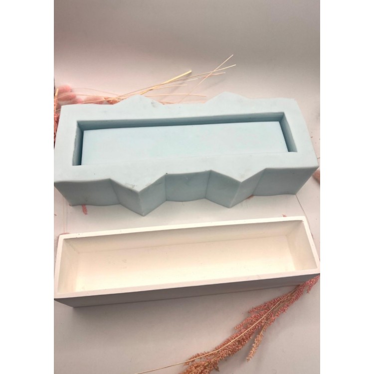 Dikdörtgen Saksı Silikon Kalıp