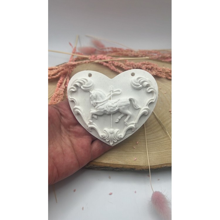Heart Motif Carousel Silicone Mold Heart Motif Carousel Silicone Mold