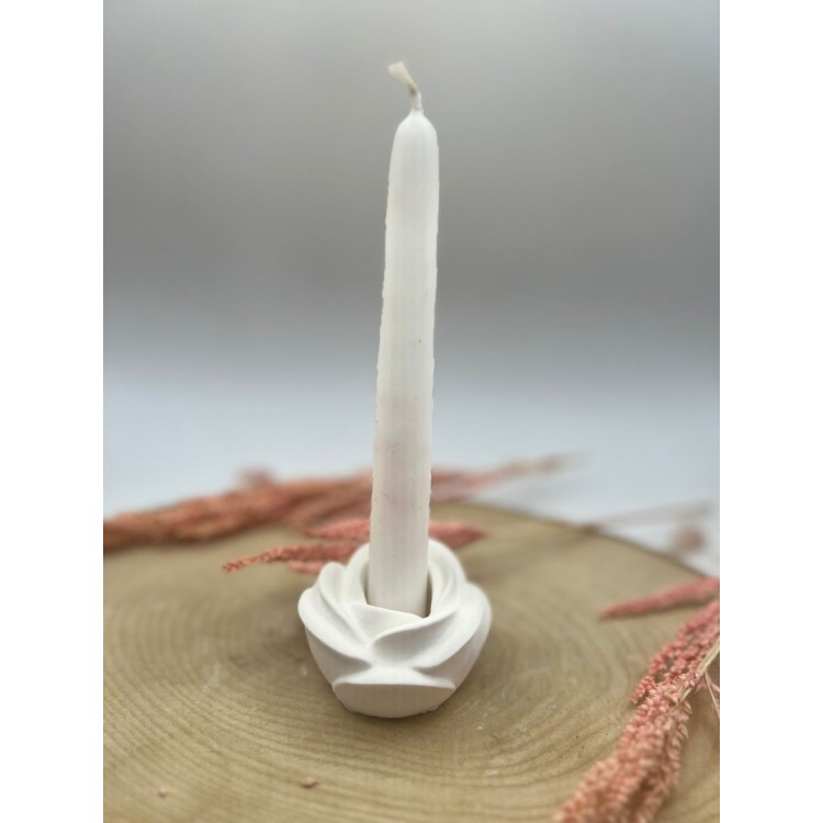 Zarif Gül Mumluk Silikon Kalıp