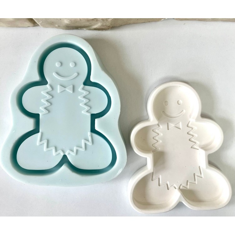 Cookie Man Plate Silicone Mold