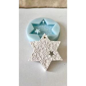 Desenli Yıldız Silikon Kalıp