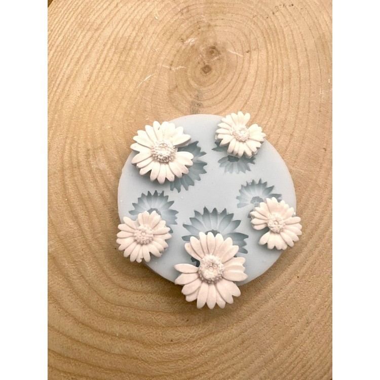 Beşli Çiçek Silikon Kalıp