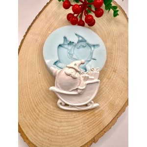 Kızaklı Santa Silikon Kalıp