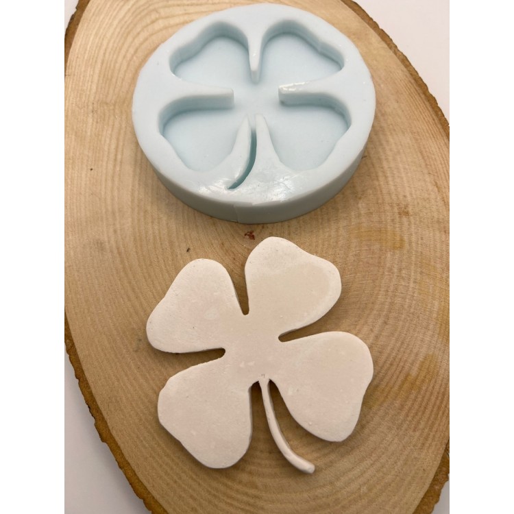 Dört Yapraklı Büyük Yonca Silikon Kalıp