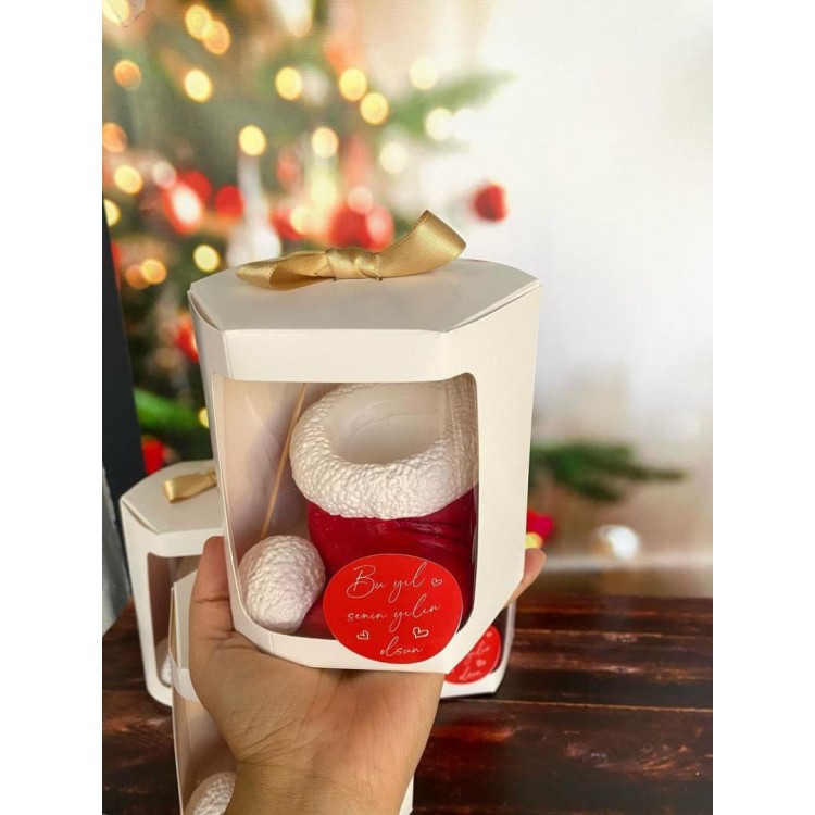 Christmas Hat Flower Pot Silicone Mold