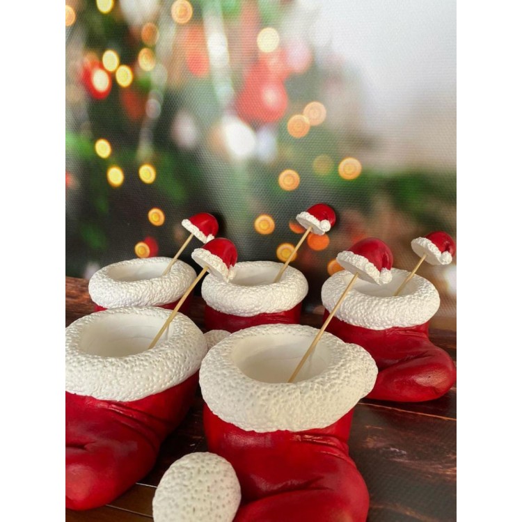 Christmas Hat Flower Pot Silicone Mold