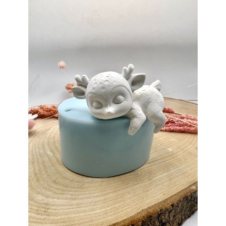 Sleeping Deer Silicone Mold Sleeping Deer Silicone Mold