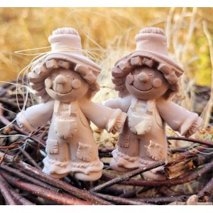 Korkuluk Saksı Süsü Silikon Kalıp