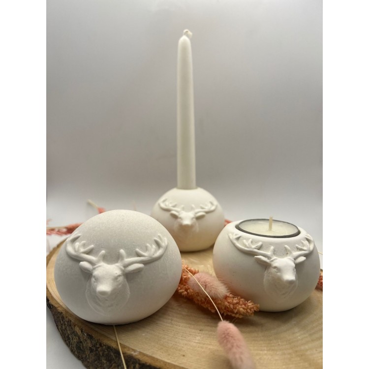 Deer Tealight Candle Holder Silicone Mold