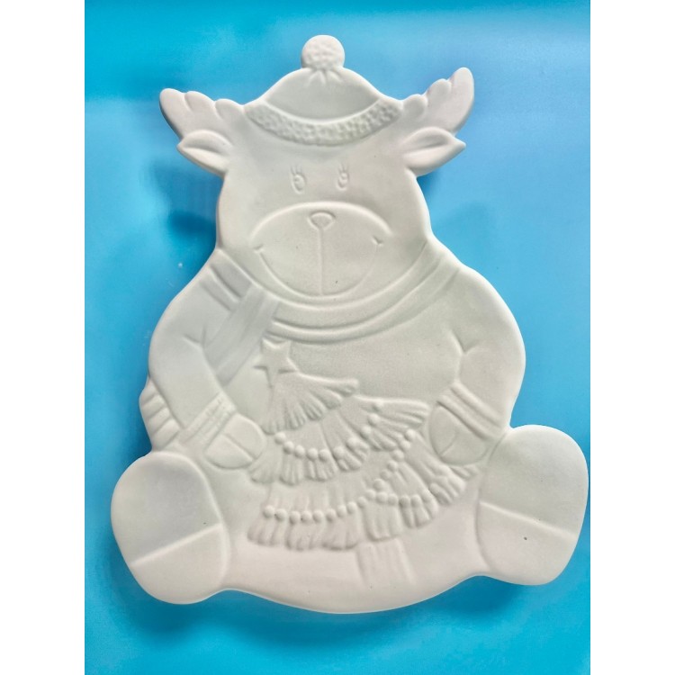 Çamlı Geyik Tabak Silikon Kalıp