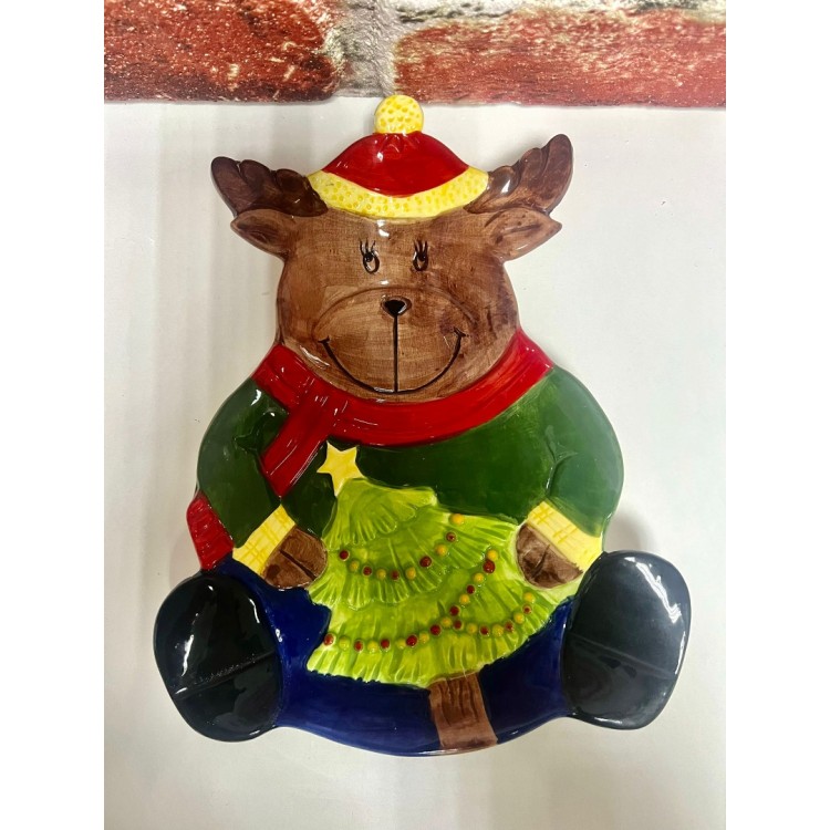 Çamlı Geyik Tabak Silikon Kalıp