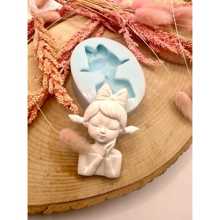 Sevimli Kız Silikon Kalıp