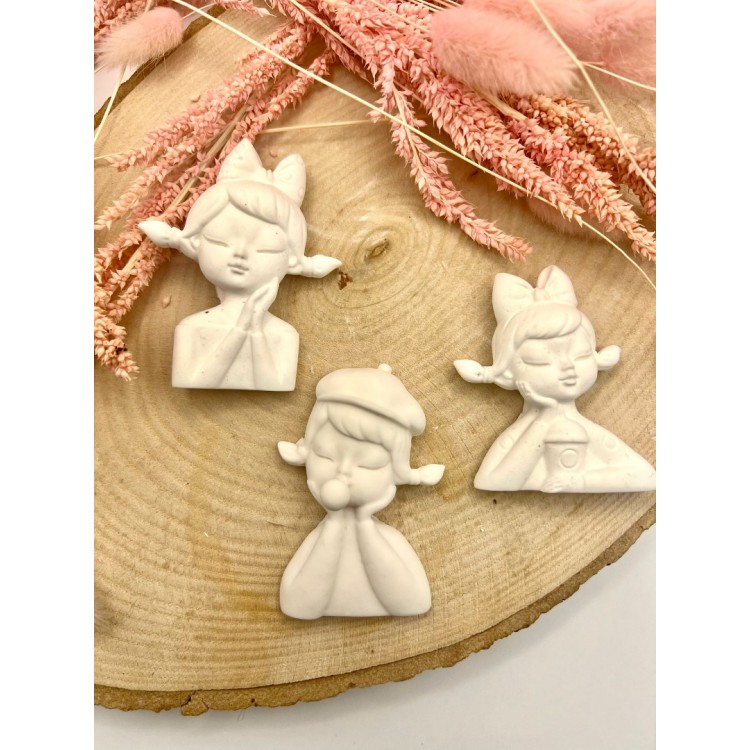 Sevimli Kız Silikon Kalıp