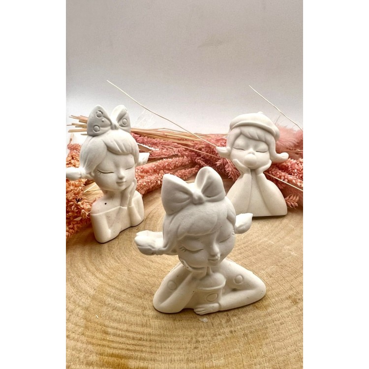 Sevimli Kız Silikon Kalıp