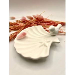 Deniz Yıldızı Motifli Kuşlu İstiridye Tabak Silikon Kalıp