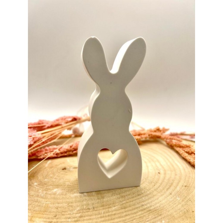 Big Rabbit Silicone Mold with Heart Big Rabbit Silicone Mold with Heart