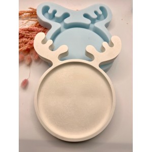 Geyikli Tabak Silikon Kalıp