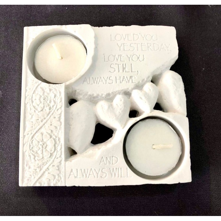 Sevgililer Günü İkili Tealight Silikon Kalıp