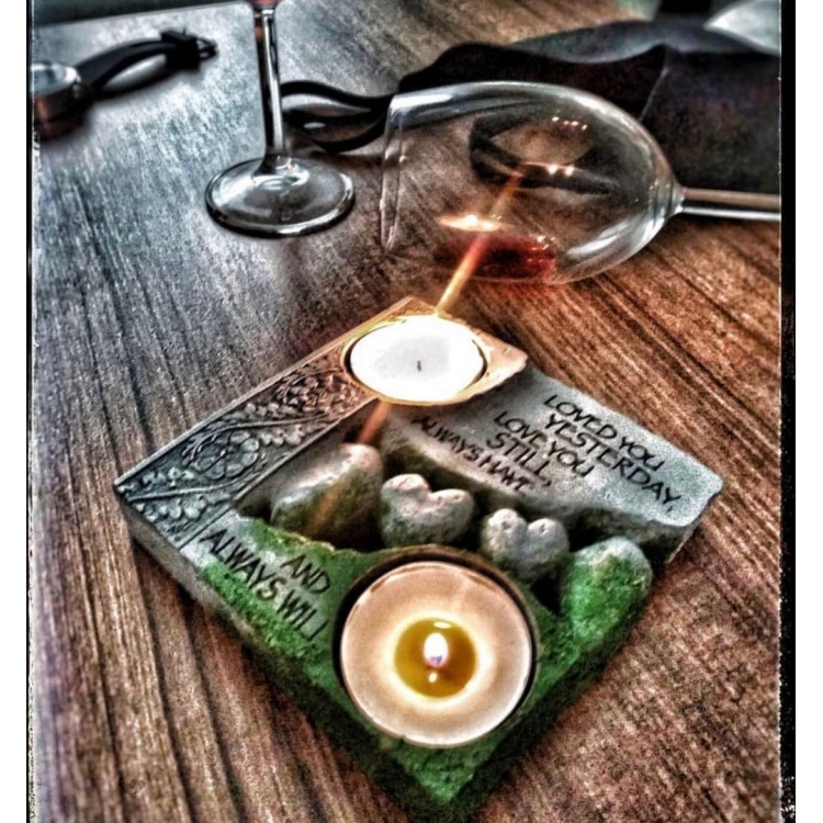 Sevgililer Günü İkili Tealight Silikon Kalıp