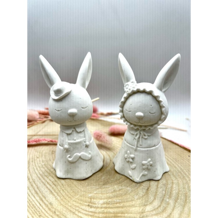  Cute Male Rabbit Silicone Mold