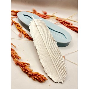  Long Bird Feather Presentation Silicone Mold