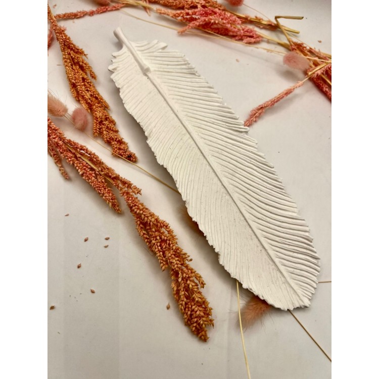  Long Bird Feather Presentation Silicone Mold