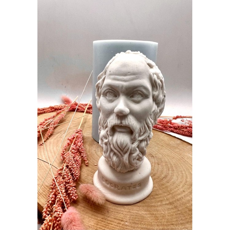 Socrates Büst Silikon Kalıp