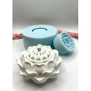 Lotus Buhurdanlık Silikon Kalıp