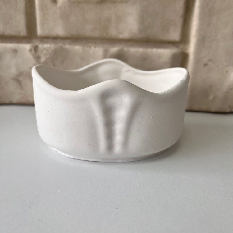 Dekoratif Çizgili Saksı Silikon Kalıp