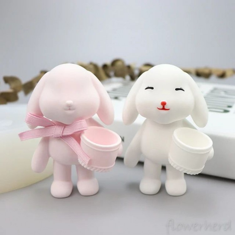 Cute Bucket Rabbit Silicone Mold