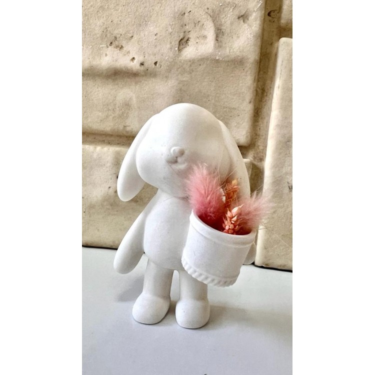 Cute Bucket Rabbit Silicone Mold