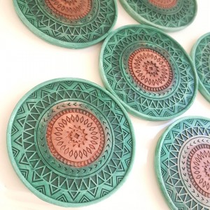 Mandala Bardak Altlığı Silikon Kalıp