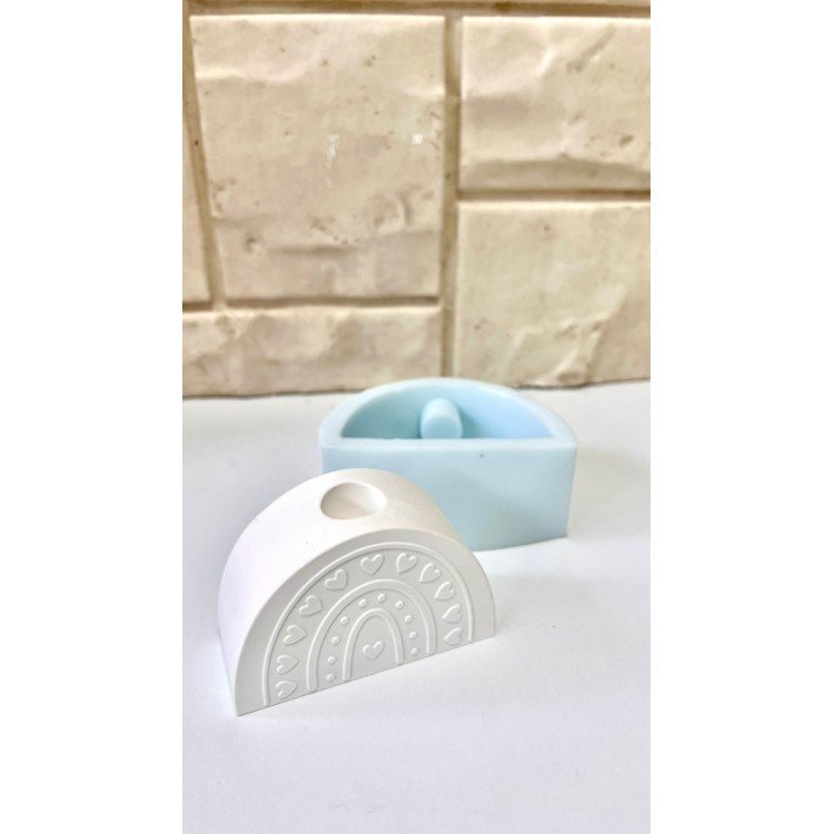 Kalpli Helezonik Şamdan Silikon Kalıp