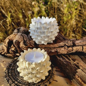 Kozalak Tealight Mumluk Silikon Kalıp