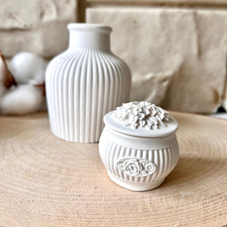 Çiçekli Kutu Silikon Kalıp