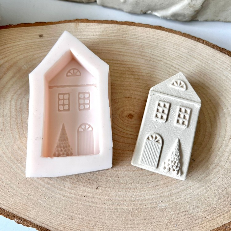 İki Pencereli Ev Silikon Kalıp