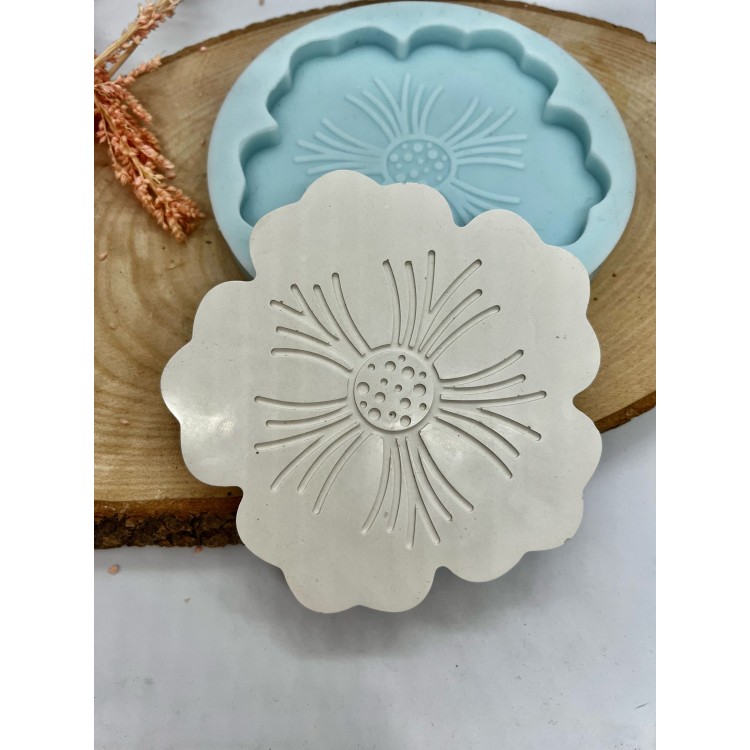 Çiçek Bardak Altlığı Silikon Kalıp