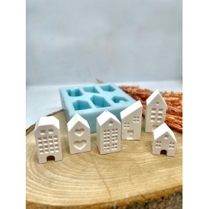 Mini Evler Serisi-2 Silikon Kalıp