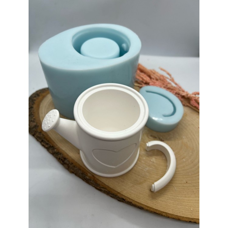 Heart Flower Watering Can Flowerpot Silicone Mold