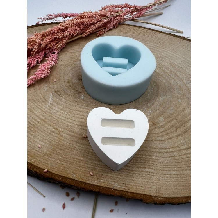 Double Heart Ring Stand Silicone Mold